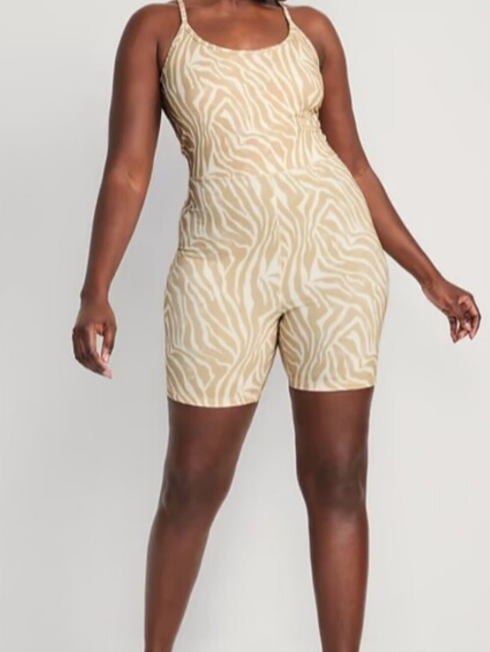 Zebra Print Racerback Bodysuit XL